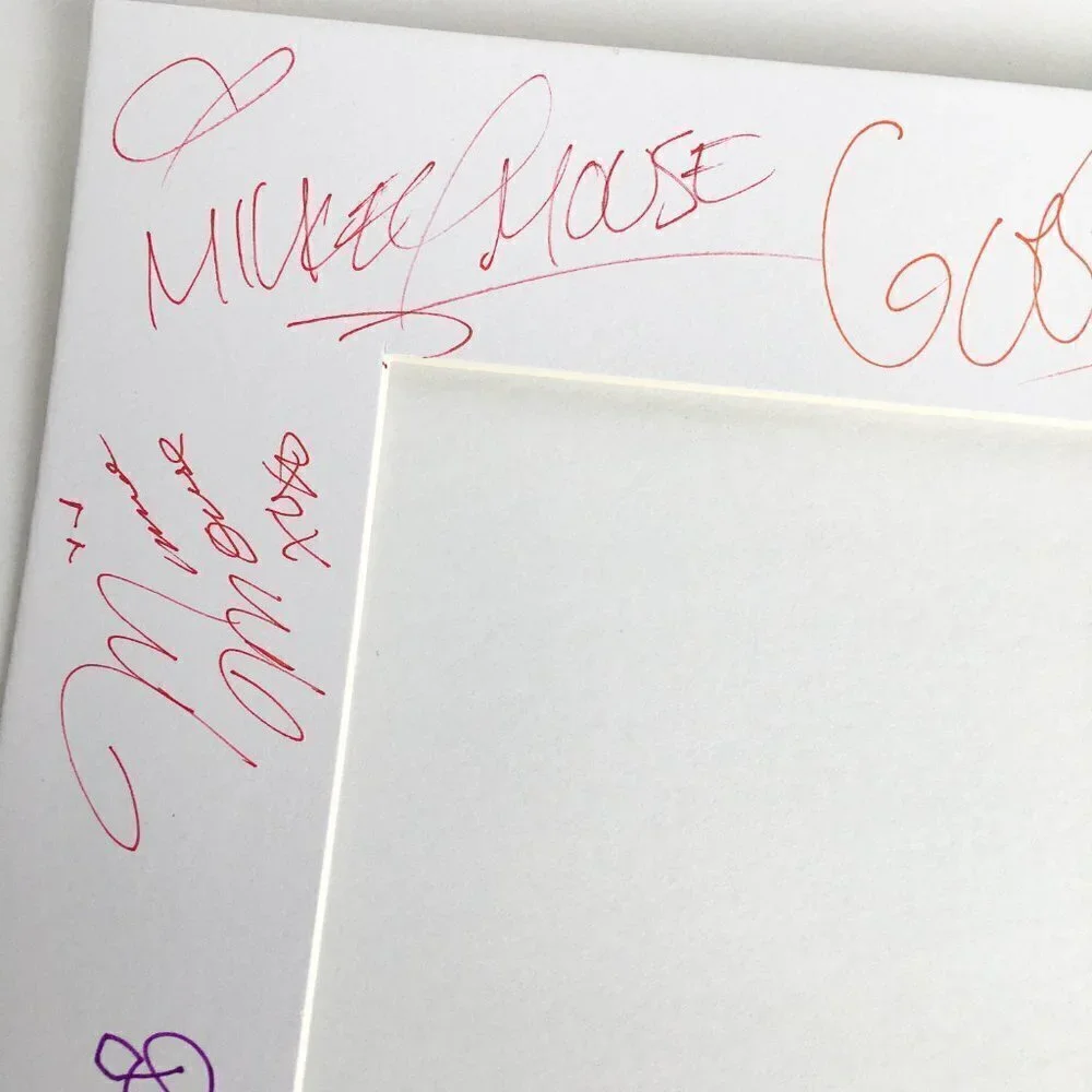 Genuine Disney Characters Autographed‎ Frame Mat